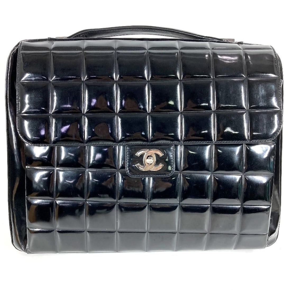 CHANEL Flap CC Coco Mark Logo Beach Bag, Handbag, Document Briefcase, Business Enamel, Men's,: --- Catalog ---Category: SizeSize (HxWxD): 28cm x 36cm x 4cm / 11.02'' x 14.17'' x 1.57''Category: DesignType: Beach bag, Briefcase, HandbagColor: BlackGender: Men,Women,UnisexMaterial: Leather Hardwa