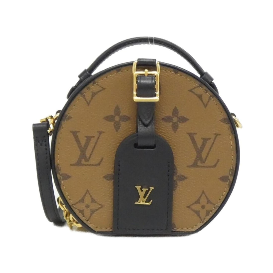 Louis Vuitton Monogram Reverse Mini Boite Chapeau Shoulder Bag M68276: --- Catalog ---Category: SizeWeight: 260g / 9.17oz.Size (HxWxD): 12cm x 13cm x 6cm / 4.72'' x 5.11'' x 2.36''Strap Length: 107cm - 117cm / 42.12'' - 46.06''Handle Length: 11cm / 4.33''Category: Design