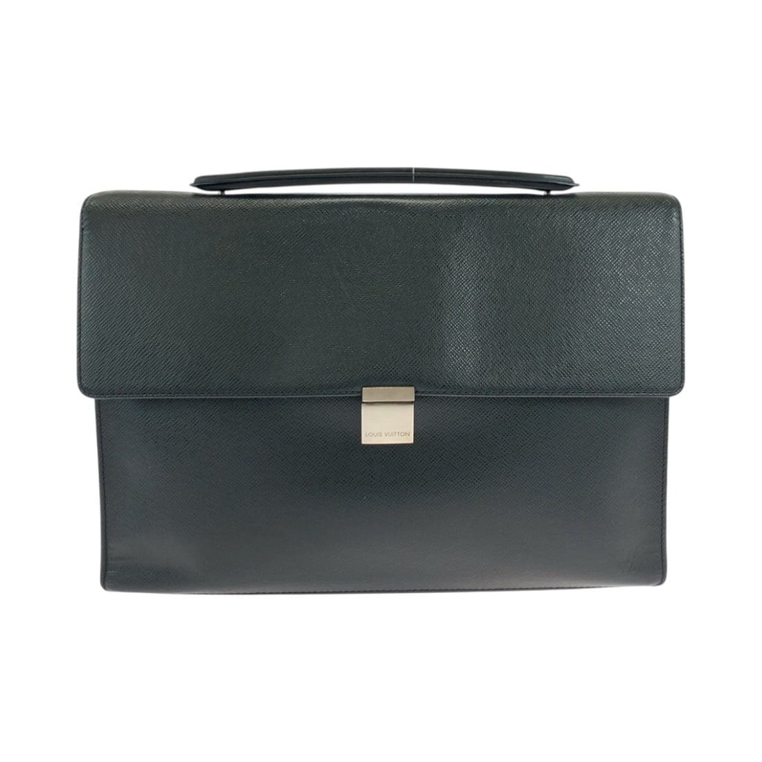 LOUIS VUITTON Taiga Angara Ardoise Black with Silver Hardware, M30772, Men's Business Handbag: --- Catalog ---Category: SizeSize (HxWxD): 26.5cm x 38cm x 7.5cm / 10.43'' x 14.96'' x 2.95''Category: DesignType: HandbagColor: Ardoise, BlackGender: MenMaterial: Taiga leather Category: GeneralMPN: