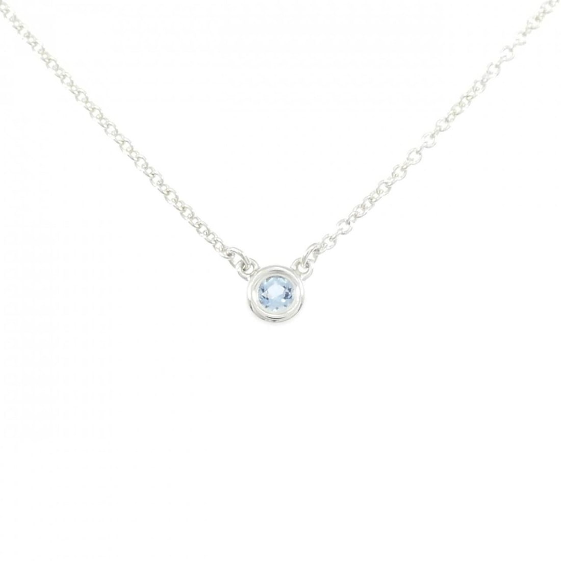 Tiffany By the Yard Necklace: --- Catalog ---Category: SizePendant Size: 4.5mm x 4.5mm / 0.17'' x 0.17''Neck Circumference: 41 cm / 16.14''Category: DesignColor: SilverStone: AquamarineGender: WomenMaterial: Silver 925Necklace Typ