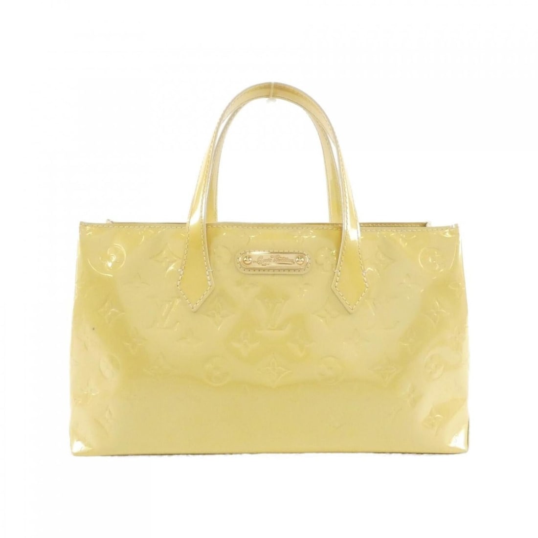 Louis Vuitton Vernis Wilshire PM M91643 Handbag: --- Catalog ---Category: SizeSize (HxWxD): 28cm x 30cm x 22cm / 11.02'' x 11.81'' x 8.66''Category: DesignType: HandbagColor: Vert, YellowGender: WomenMaterial: Leather Leather/Fur Type: Enamel Leathe