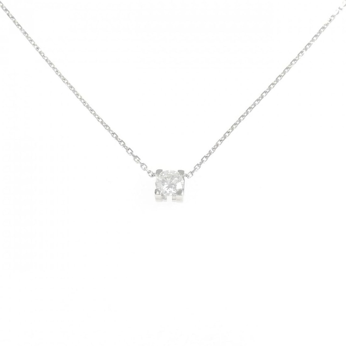 Cartier C de necklace: --- Catalog ---Category: SizeWidth: 0.9mm / 0.04''Weight: 2.9g / 0.1oz.Pendant Size: 5.1mm x 6mm / 0.2'' x 0.23''Neck Circumference: 38 cm - 42 cm / 14.96'' - 16.53''Category: DesignStone: DiamondGend