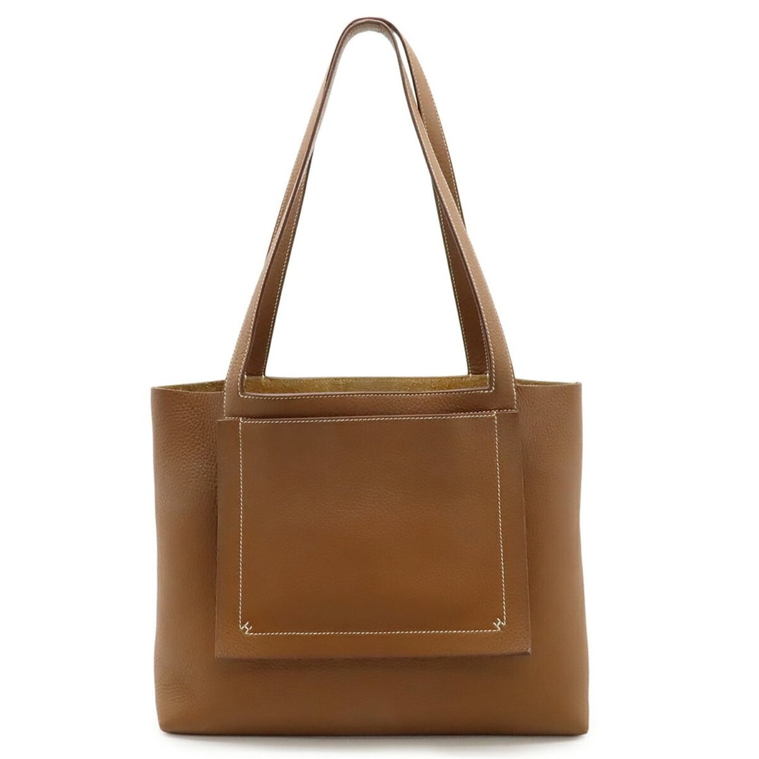 HERMES Cabas Serie 31 Tote Bag/Shoulder Bag in Taurillon Clemence Leather with Gold and Brown U: --- Catalog ---Category: SizeSize (HxWxD): 25cm x 30.5cm x 10cm / 9.84'' x 12'' x 3.93''Category: DesignType: Shoulder bag, Tote bagColor: BrownGender: WomenMaterial: Taurillon clemence leather Catego