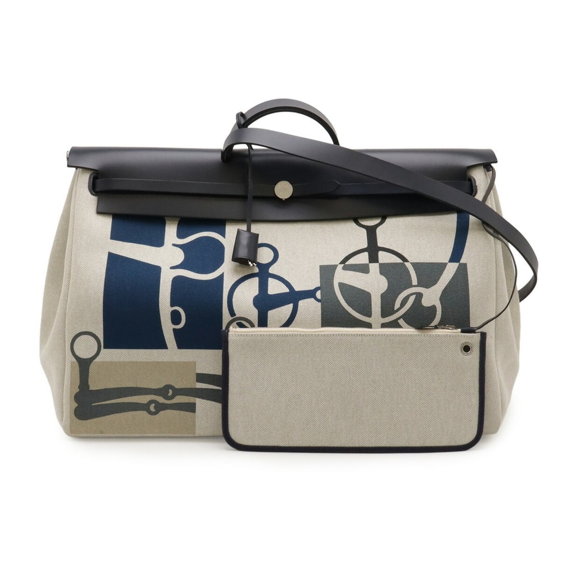 HERMES Hermès Airbag Zip 50 Le Tourne Cabin Les Is Moles Handbag Bag Toile H Plume Indigo B Stamp: --- Catalog ---Category: SizeSize (HxWxD): 35cm x 49cm x 23cm / 13.77'' x 19.29'' x 9.05''Category: DesignType: Handbag, PouchColor: EcruGender: WomenCategory: GeneralBrand: Hermes--- Item List ---Sec