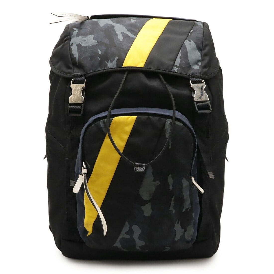 PRADA Prada Backpack/Rucksack/Daypack in Camouflage Nylon (NERO) Black, Yellow, Multicolor (2VZ135) (1 of 20)