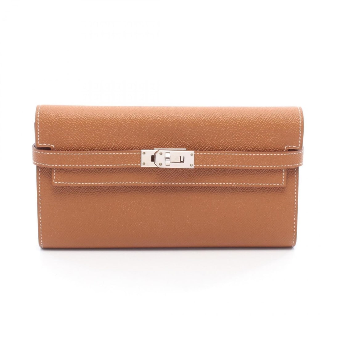 Hermes Hermès Kelly Wallet, long bifold wallet, leather, Epsom women's, brown: --- Catalog ---Category: SizeSize (HxWxD): 11cm x 20cm x 2cm / 4.33'' x 7.87'' x 0.78''Category: DesignType: Wallet (bi-fold)Color: BrownGender: WomenMaterial: Epsom leather Category: GeneralBrand:
