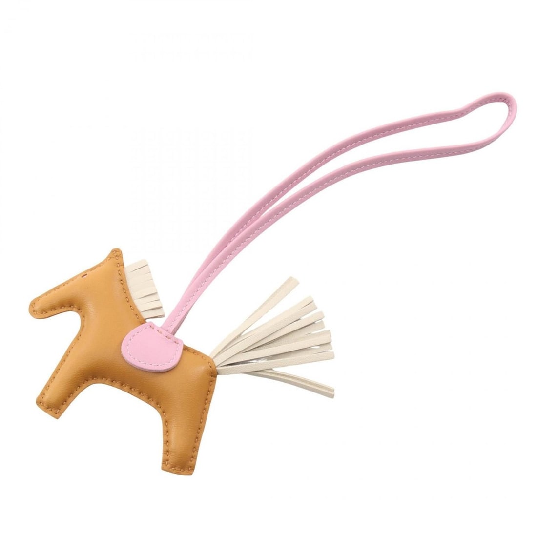 Hermes Hermès Rodeo Pegasus PM Charm Accessory Leather Anjo Miro Women's Brown White Pink: --- Catalog ---Category: DesignType: Handbag charmColor: Brown, Pink, WhiteGender: Women,MenMaterial: Agneau MiloCategory: GeneralBrand: Hermes--- Item List ---Section: ConditionRanking: Rank A Used -