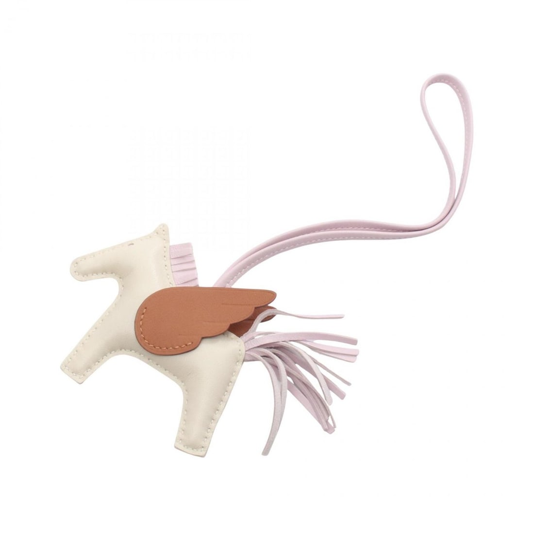 Hermes Hermès Rodeo Pegasus PM Charm Accessory Leather Anjou Miro Swift Women's Ivory Pink Brown: --- Catalog ---Category: DesignType: Handbag charmColor: Brown, Ivory, PinkGender: Women,MenMaterial: Agneau Milo, Swift leatherCategory: GeneralBrand: Hermes--- Item List ---Section: ConditionRanking