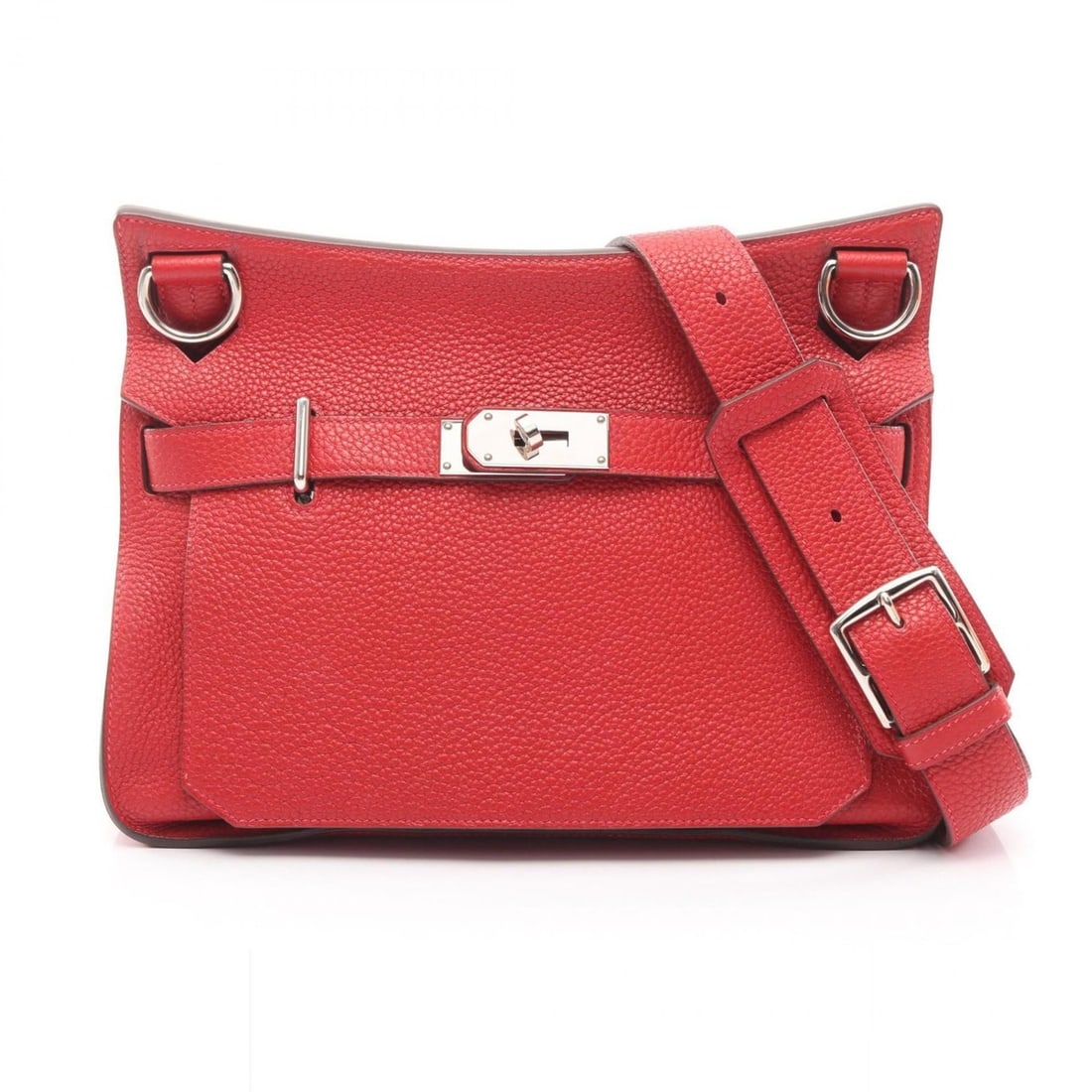 Hermes Hermès Gypsiere 31 Shoulder Bag in Taurillon Clemence Leather, Red, for Women (1 of 15)