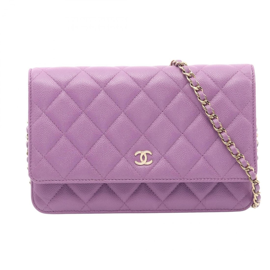 CHANEL Matelasse Shoulder Bag, Leather, Women's, Purple, AP0250 (1 of 19)