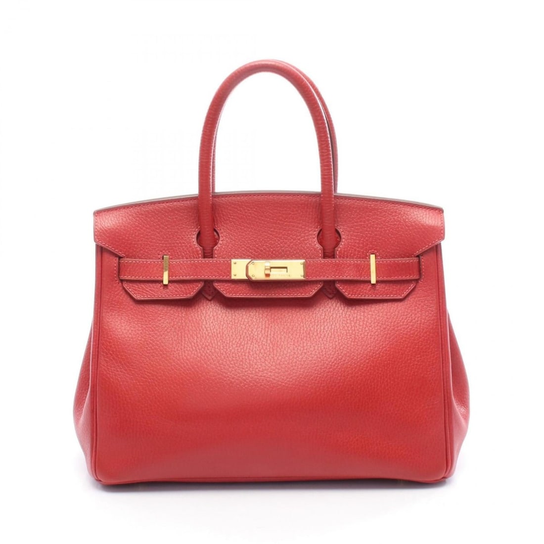 Hermes Birkin 30 Handbag, Leather, Ardennes, Women's, Red: --- Catalog ---Category: SizeSize (HxWxD): 24cm x 30cm x 15cm / 9.44'' x 11.81'' x 5.9''Category: DesignType: HandbagColor: Red color, Rouge vifGender: WomenMaterial: Ardennes leather , Leather Hardwa