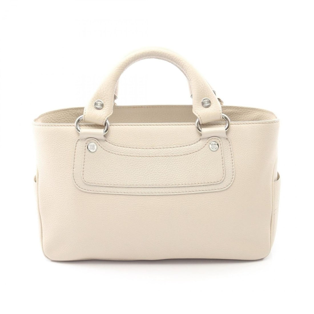 Celine Boogie Bag, leather handbag, women's, white (1 of 14)
