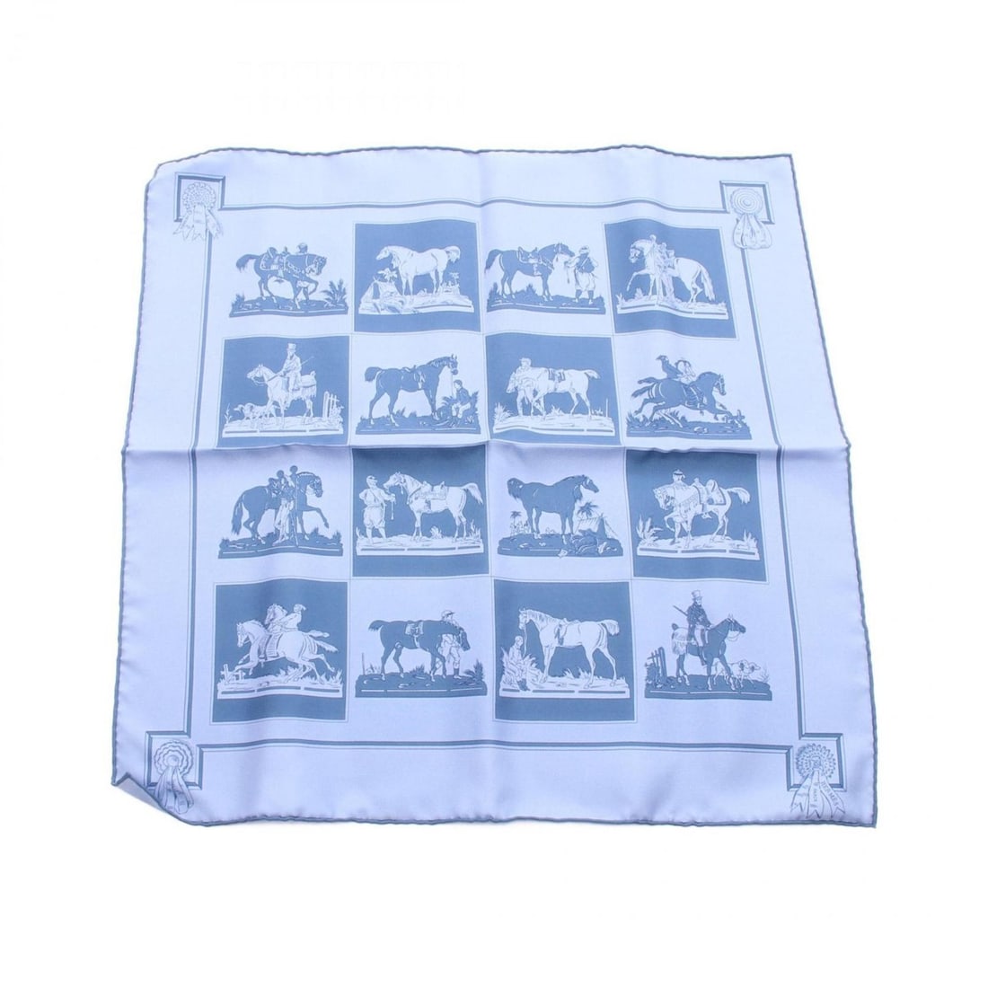 Hermes Hermès Petit Carré 45 Silk Scarf for Women in Blue (1 of 19)