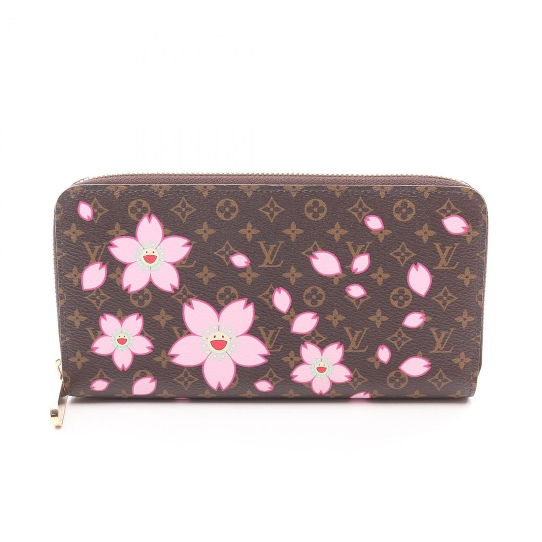 Louis Vuitton LV x TM Zippy Wallet, Round Long Canvas, Monogram Cherry Blossom, Women's, Brown,: --- Catalog ---Category: SizeSize (HxWxD): 10.5cm x 19.5cm x 2.5cm / 4.13'' x 7.67'' x 0.98''Category: DesignType: Long wallet (bi-fold)Color: BrownGender: WomenMaterial: Canvas , PVC Category: Genera