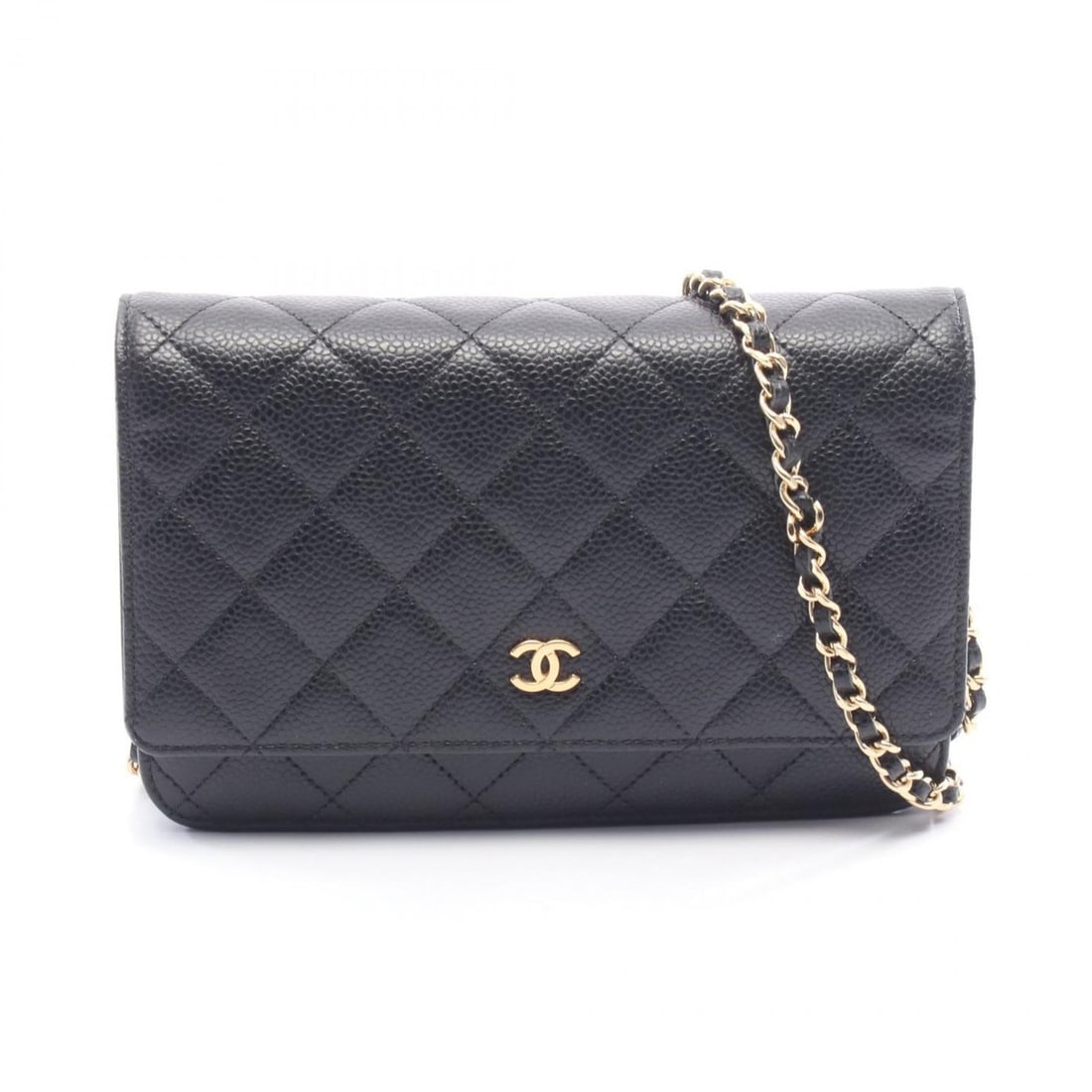 CHANEL Matelasse Shoulder Bag in Grained Calfskin Leather, Black, AP0250 (1 of 8)