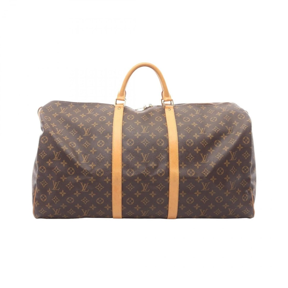Louis Vuitton Keepall 60 Boston Bag, Coated Canvas and Leather, Monogram, Brown, Men's Women's, (1 of 14)
