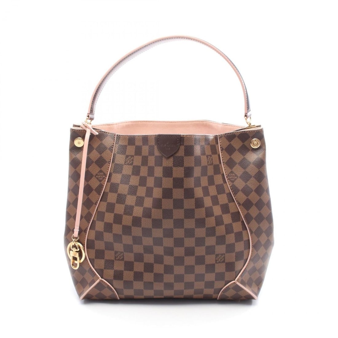 Louis Vuitton Kaisa Hobo Shoulder Bag, Coated Canvas and Leather with Damier Finish, Brown, N41556: --- Catalog ---Category: SizeSize (HxWxD): 30cm x 30cm x 10cm / 11.81'' x 11.81'' x 3.93''Category: DesignType: Shoulder bagColor: Brown, Rose ballerineGender: WomenMaterial: Coated canvas , Leather C