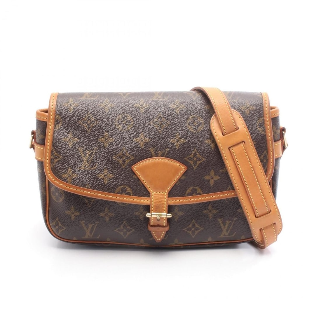 Louis Vuitton Sologne Shoulder Bag, Coated Canvas and Leather, Monogram, Women's, Brown, M42250 (1 of 10)