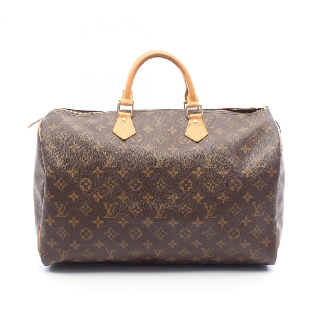 Louis Vuitton Speedy 40 Handbag, Coated Canvas and Leather, Monogram, Women's, Brown, M41522 (1 of 15)