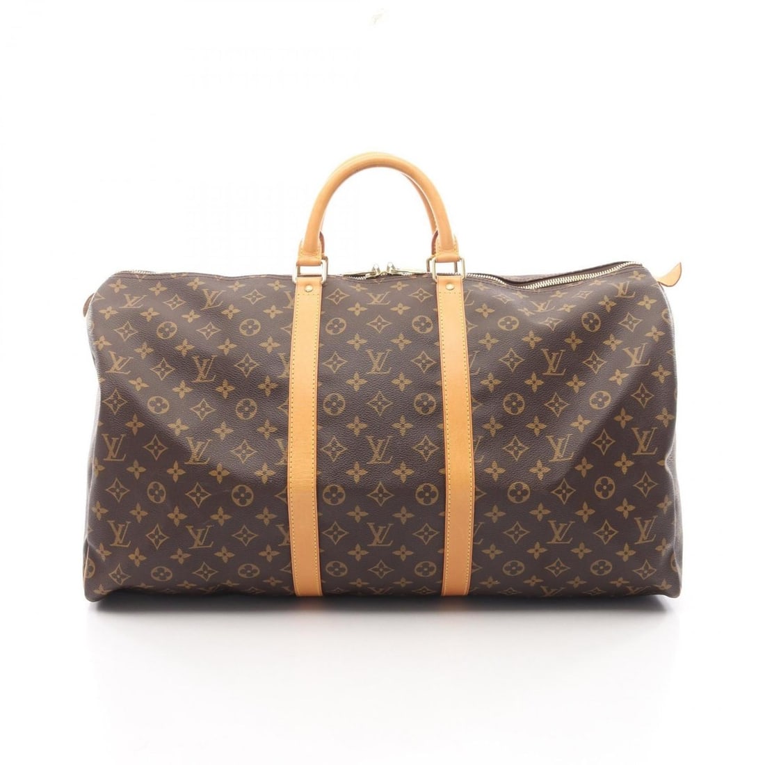 Louis Vuitton Keepall 55 Boston Bag, Coated Canvas and Leather, Monogram, Brown, Men's Women's, (1 of 17)