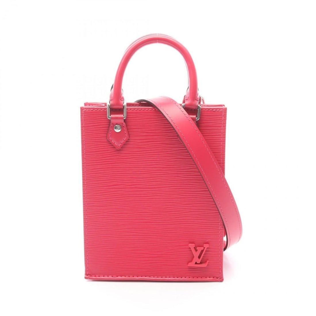 Louis Vuitton Petite Sac Plat Handbag, Epi Leather, Pink, Women's, M80168: --- Catalog ---Category: SizeSize (HxWxD): 17.5cm x 13.5cm x 5cm / 6.88'' x 5.31'' x 1.96''Category: DesignType: HandbagColor: Pink, Rose pinkGender: WomenMaterial: Epi leather Category: GeneralMPN: M