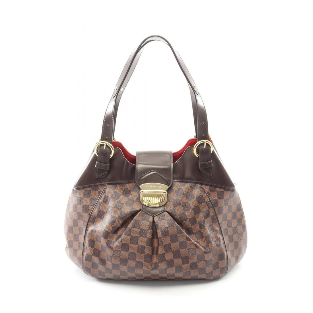 Louis Vuitton Sistine GM Handbag, Coated Canvas and Leather with Damier Finish, Brown, N41540: --- Catalog ---Category: SizeSize (HxWxD): 29cm x 44cm x 15cm / 11.41'' x 17.32'' x 5.9''Category: DesignType: HandbagColor: BrownGender: WomenMaterial: Coated canvas , PVC , Damier Canvas , Leather C
