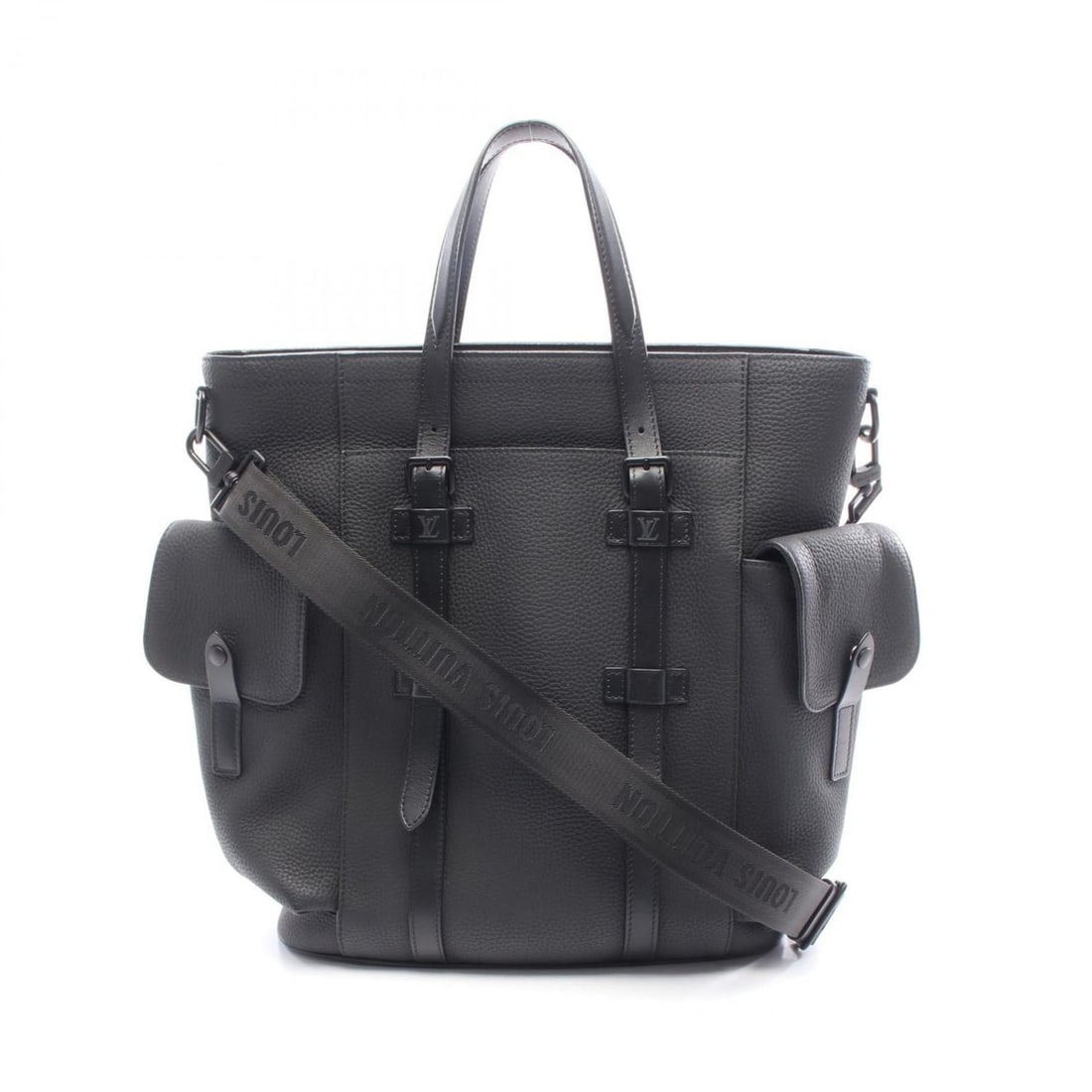 Louis Vuitton Christopher Tote Bag, Leather, Men's, Black, M58479: --- Catalog ---Category: SizeSize (HxWxD): 39cm x 34cm x 12cm / 15.35'' x 13.38'' x 4.72''Category: DesignType: Tote bagColor: BlackGender: MenMaterial: Leather Category: GeneralMPN: M58479Brand: Loui