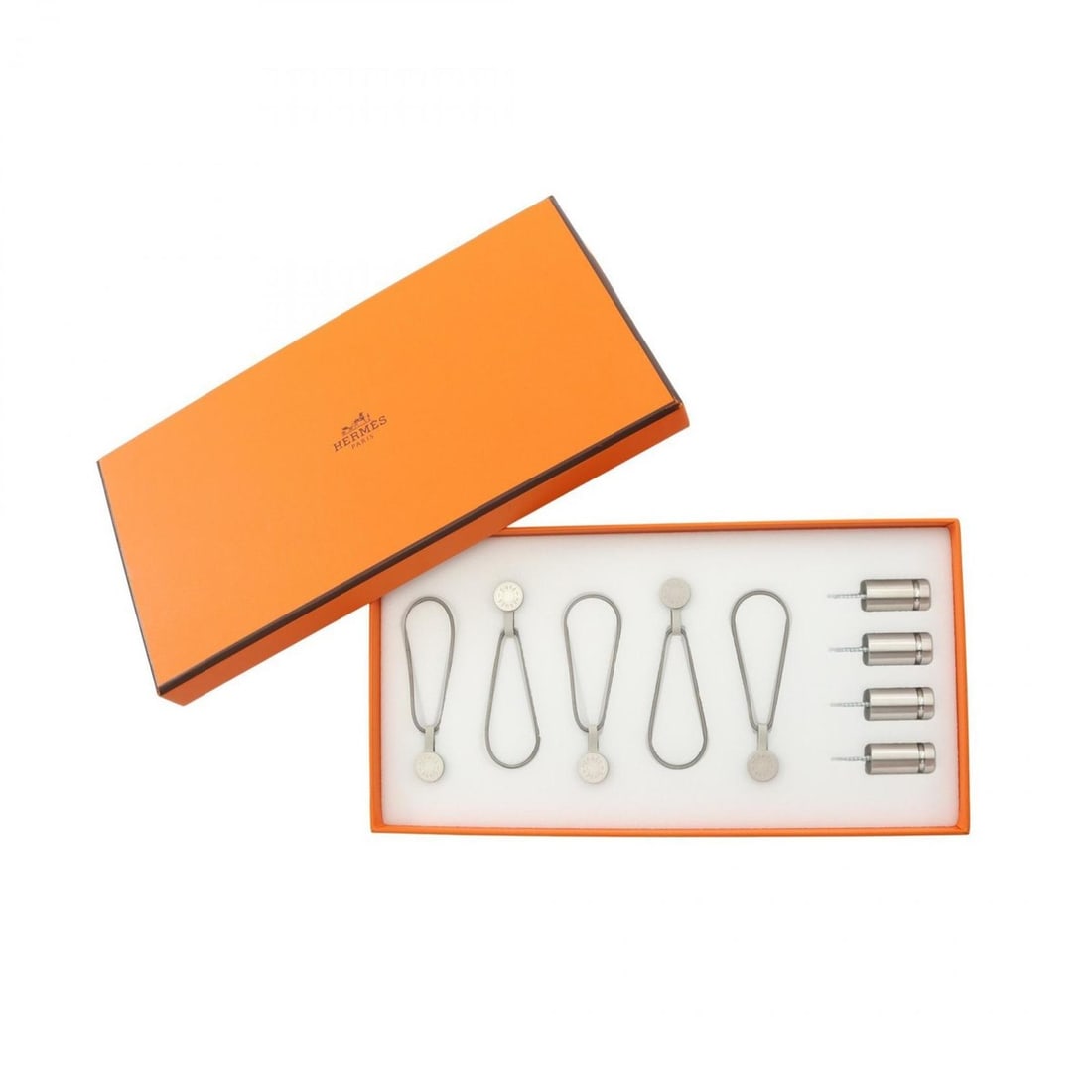 Hermès HERMES Hanging Set, Carré Wall Magnet, Metal, Women's, Silver: --- Catalog ---Category: DesignType: OthersColor: SilverGender: WomenMaterial: Metal Category: GeneralBrand: Hermes--- Item List ---Section: ConditionRanking: Rank NS Never used / display itemConditio