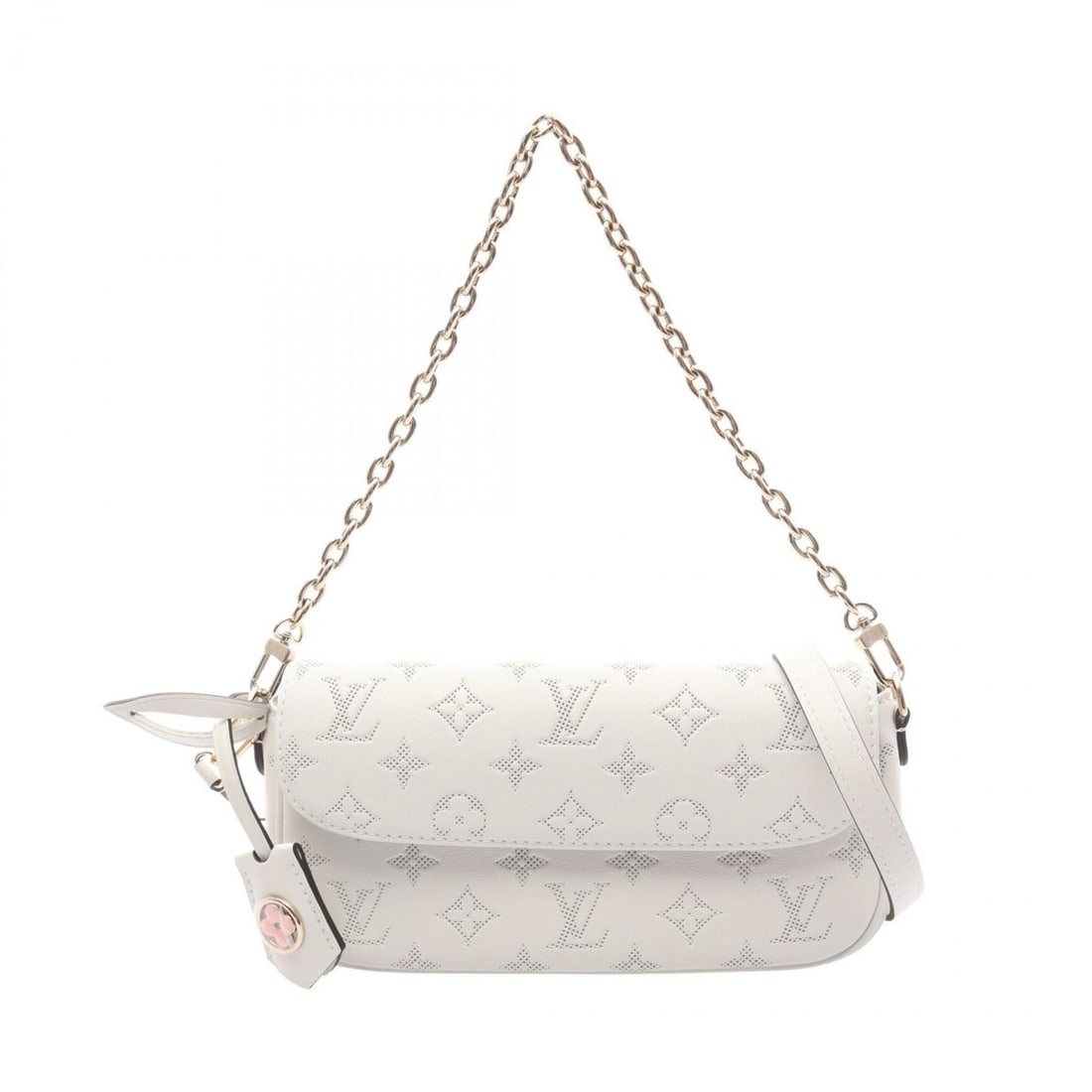 Louis Vuitton Ivy Leather Wallet on Chain with Monogram Flowers, Women's, White, M11299: --- Catalog ---Category: SizeSize (HxWxD): 11cm x 21cm x 5cm / 4.33'' x 8.26'' x 1.96''Category: DesignType: HandbagColor: WhiteGender: WomenMaterial: Leather , Monogram Category: GeneralMPN: M11299Br