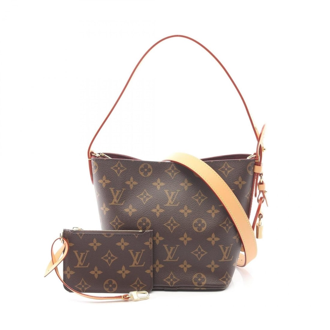 Louis Vuitton All-in-BB Handbag, Coated Canvas and Leather, Monogram, Women's, Brown, M12925 (1 of 7)