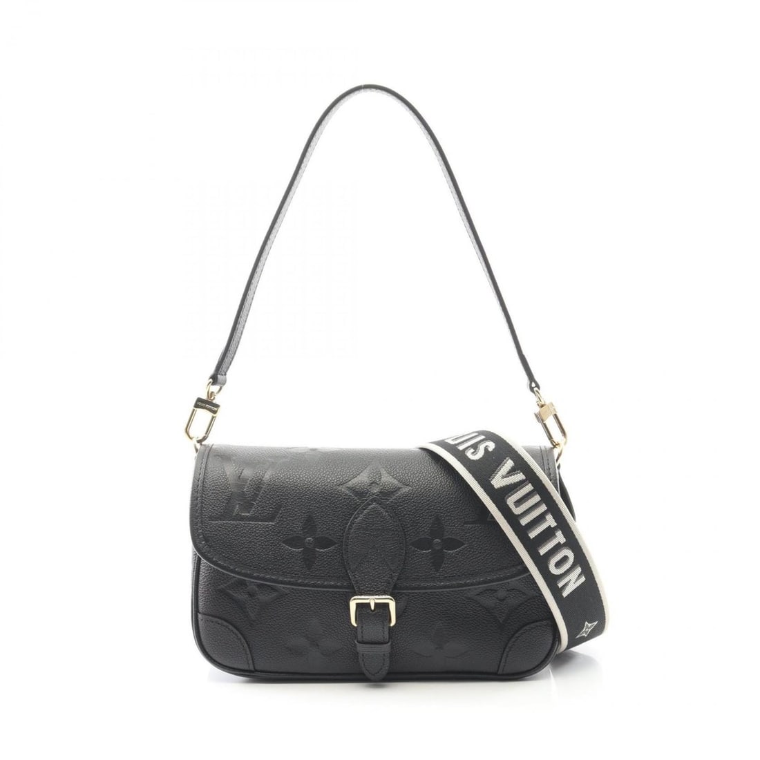 Louis Vuitton Diane handbag in Monogram Empreinte leather, black, M46386: --- Catalog ---Category: SizeSize (HxWxD): 16cm x 25cm x 10cm / 6.29'' x 9.84'' x 3.93''Category: DesignType: HandbagColor: Black, NoirGender: WomenMaterial: Monogram Empreinte Category: GeneralMPN: M