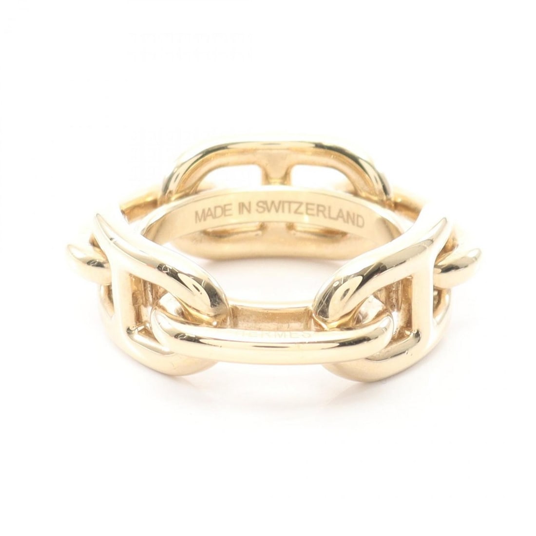 Hermes Hermès Chaine d'Ancre scarf ring, accessory, GP, women's, gold: --- Catalog ---Category: DesignType: Scarf ringColor: GoldGender: WomenCategory: GeneralBrand: HermesCategory: Physical PropertiesSize (HxWxD): 1cm x 3.2cm / 0.39'' x 1.25''--- Item List ---Section: C
