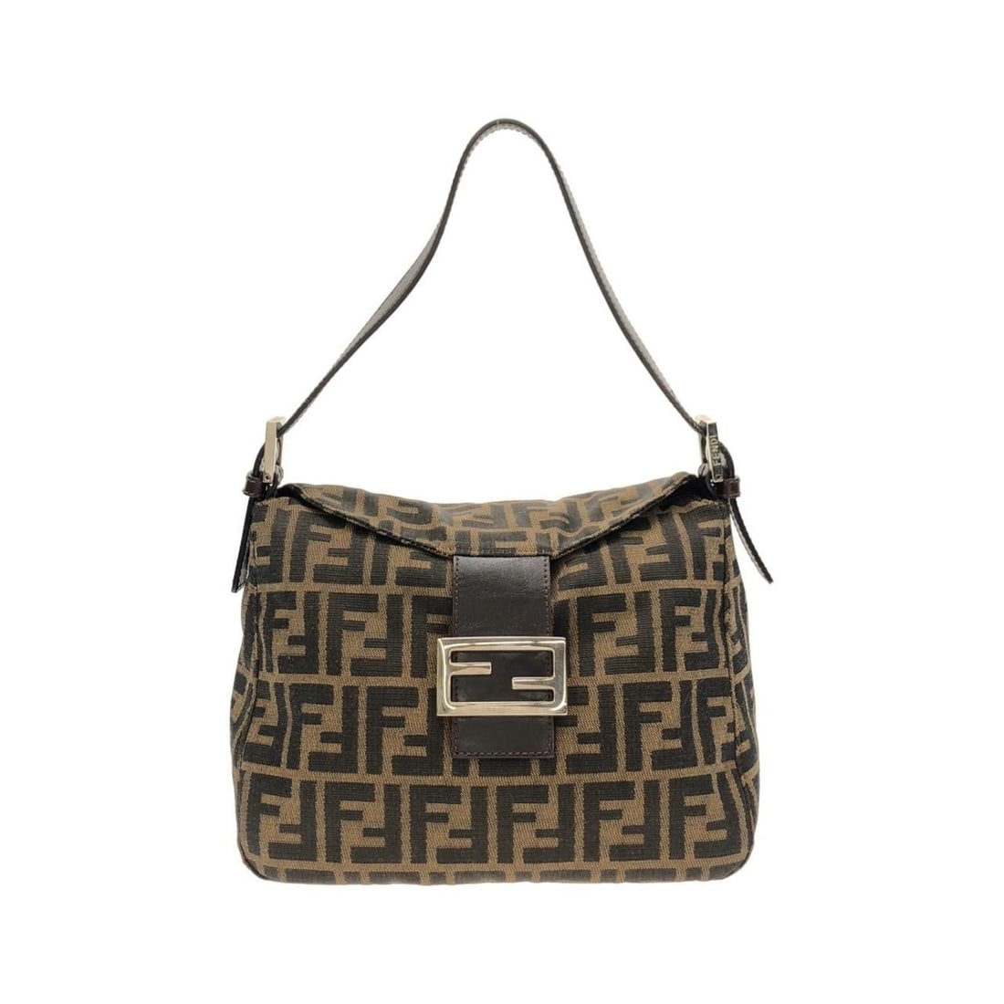Fendi 26426 Shoulder Bag: --- Catalog ---Category: SizeSize (HxWxD): 18.5cm x 24.5cm x 13cm / 7.28'' x 9.64'' x 5.11''Category: DesignType: Shoulder bagGender: WomenMaterial: Canvas Hardware Color: SilverCategory: GeneralMPN: