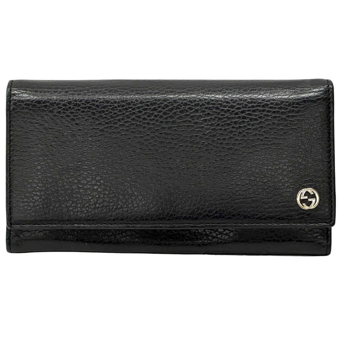 Gucci Men's Interlocking Long Wallet in Black Leather (449279) (1 of 14)