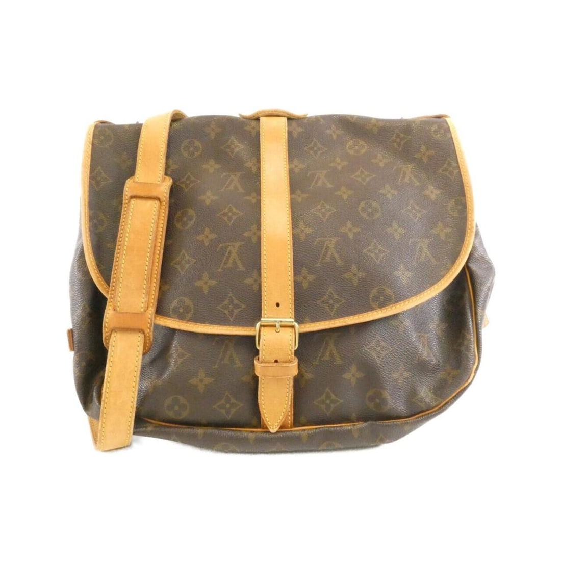 Louis Vuitton Monogram Saumur 35cm Shoulder Bag M42254 (1 of 8)