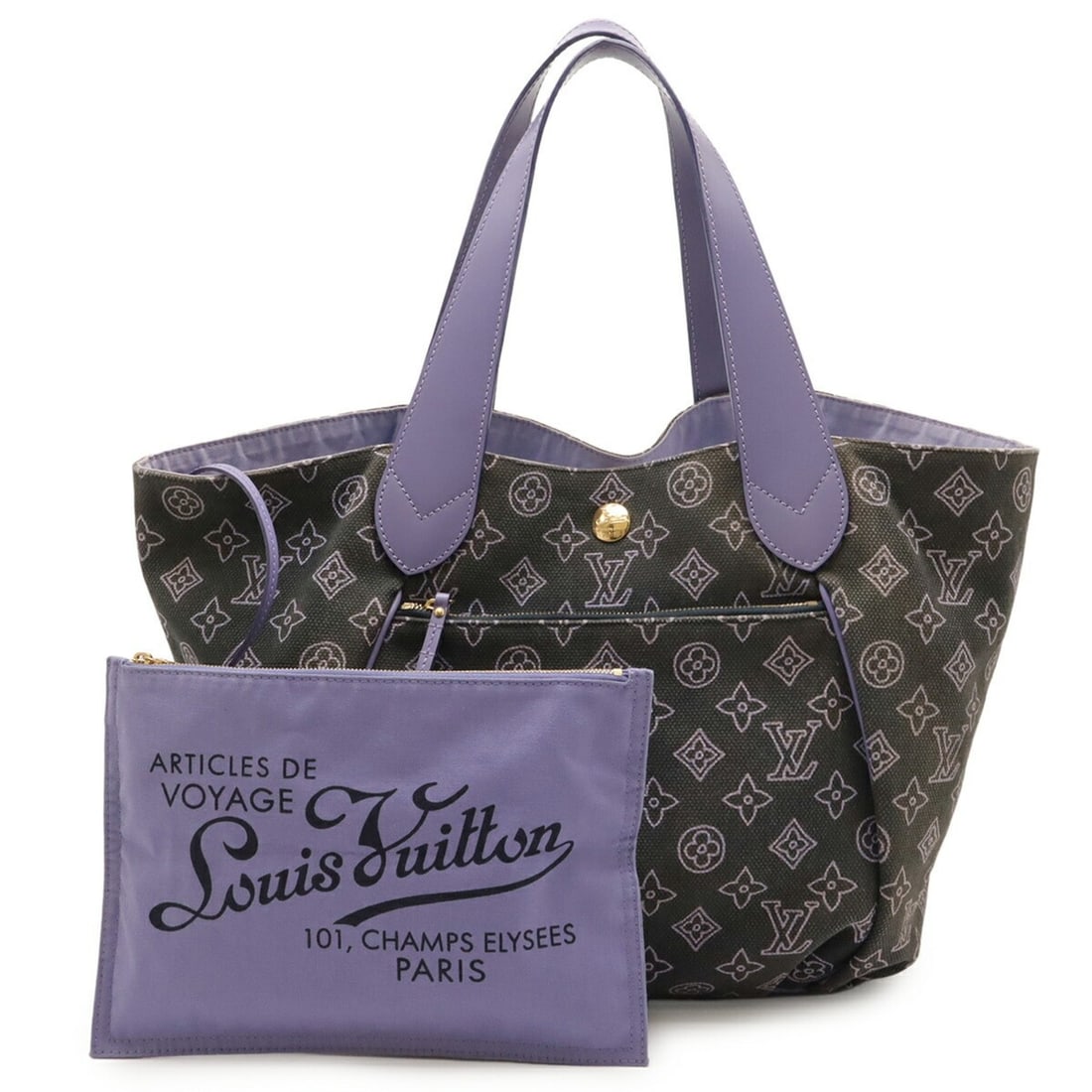 LOUIS VUITTON Monogram Beach Line Cabas Ipanema PM Tote Bag/Shoulder Bag in Marine Purple (M95983): --- Catalog ---Category: SizeSize (HxWxD): 31cm x 52cm x 15cm / 12.2'' x 20.47'' x 5.9''Category: DesignType: Pouch, Shoulder bag, Tote bagColor: PurpleGender: WomenMaterial: Canvas Category: GeneralM