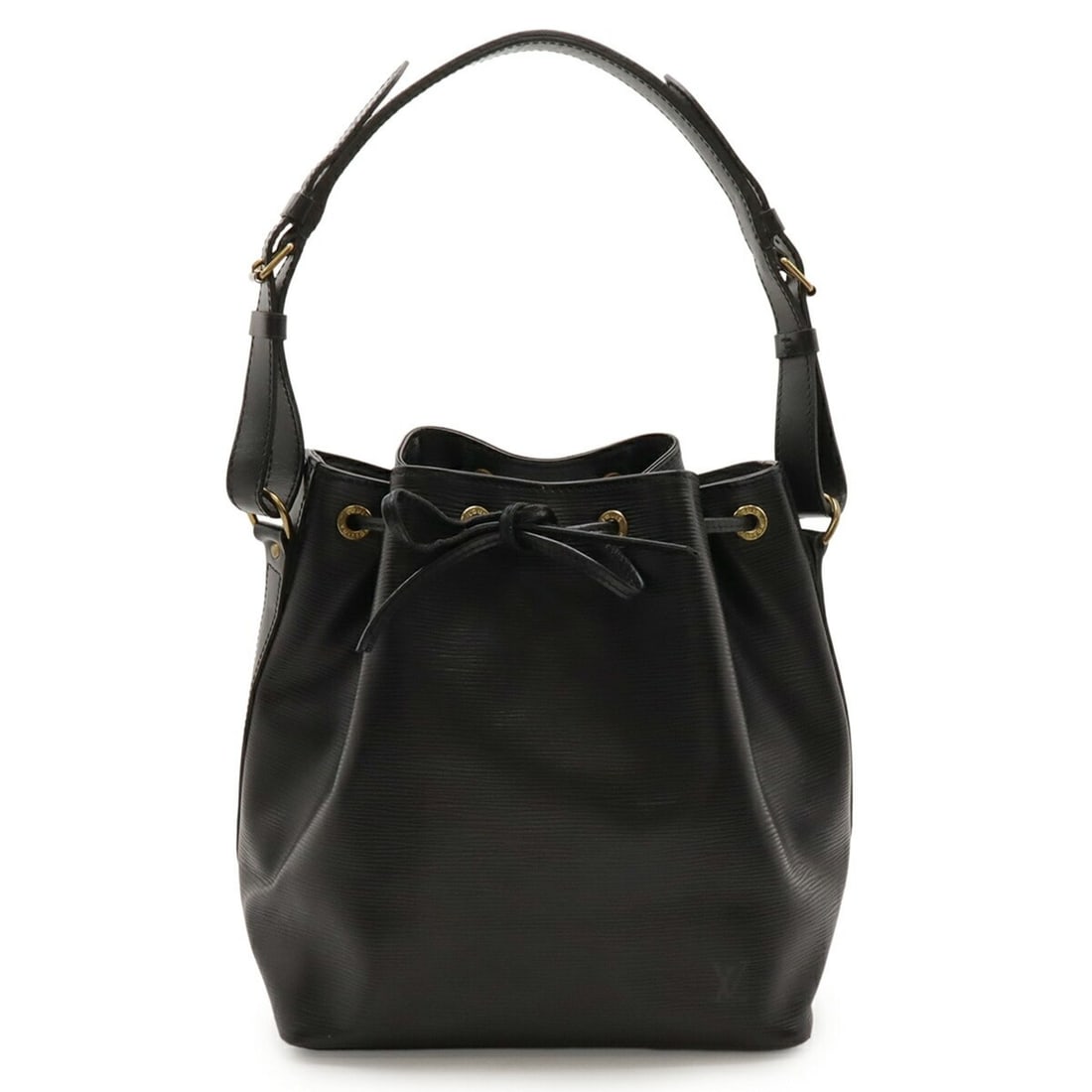 LOUIS VUITTON Epi Petit Noe Shoulder Bag, Noir, Black, M59012 (1 of 10)