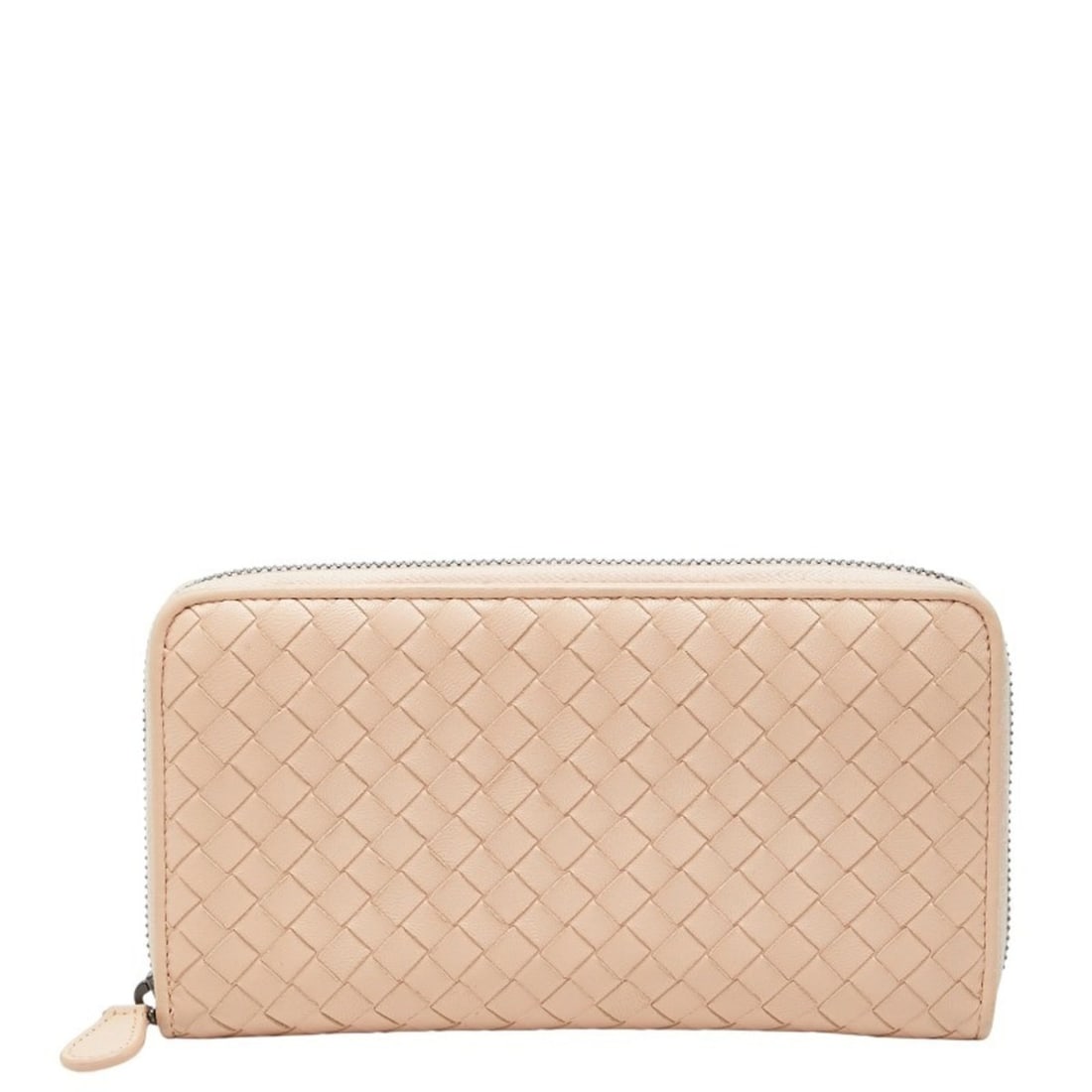 Bottega Veneta Intrecciato Round Zip Long Wallet Pink Leather Women's BOTTEGAVENETA: --- Catalog ---Category: SizeSize (HxWxD): 10cm x 19cm x 2.5cm / 3.93'' x 7.48'' x 0.98''Category: DesignType: Long wallet (bi-fold)Color: PinkGender: WomenClosure: ZipperMaterial: Leather Category: G