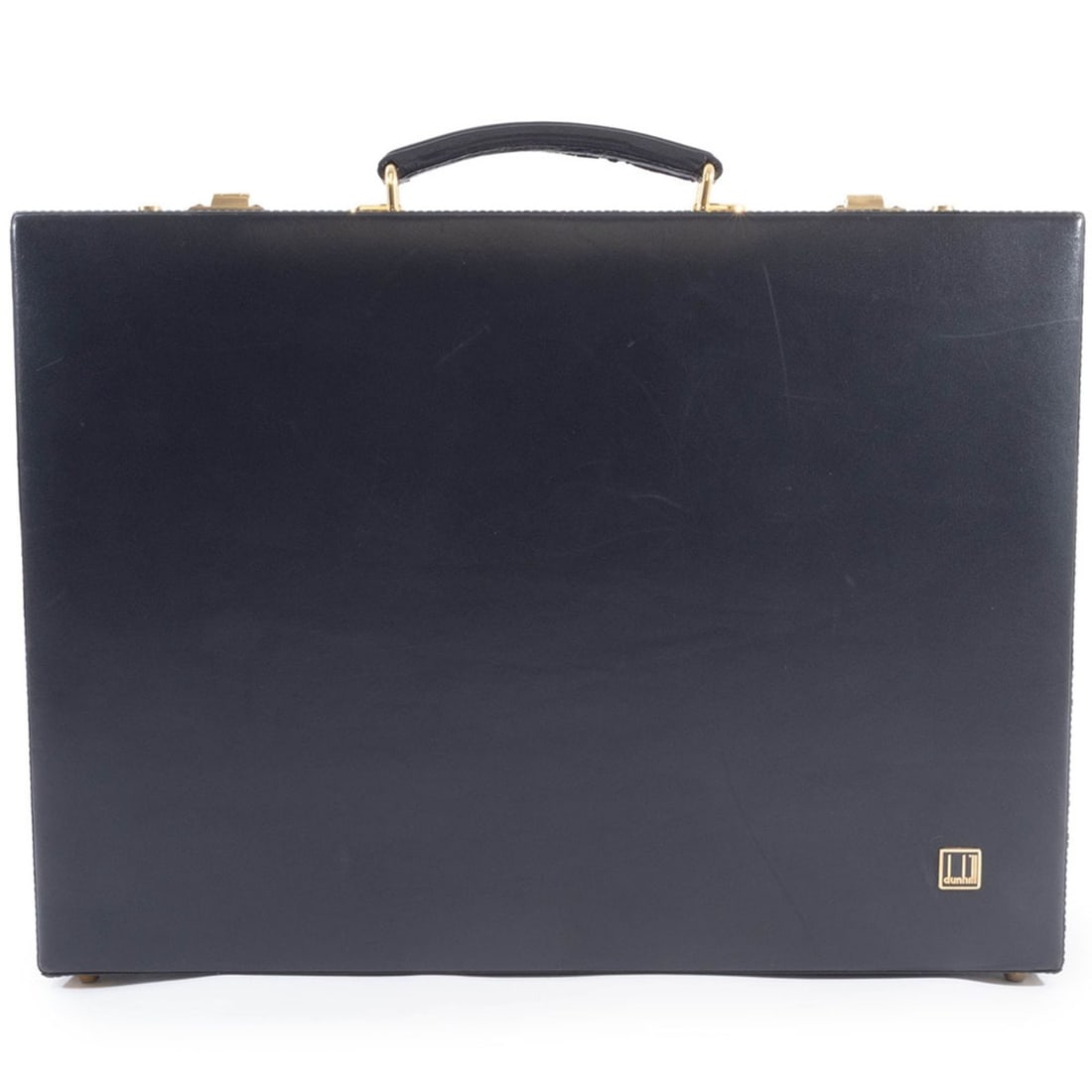 Dunhill attaché case bag leather black men's dunhill: --- Catalog ---Category: SizeSize (HxWxD): 32cm x 44cm x 8cm / 12.59'' x 17.32'' x 3.14''Category: DesignType: BriefcaseColor: BlackGender: MenMaterial: Leather Category: GeneralBrand: Dunhill--- Item