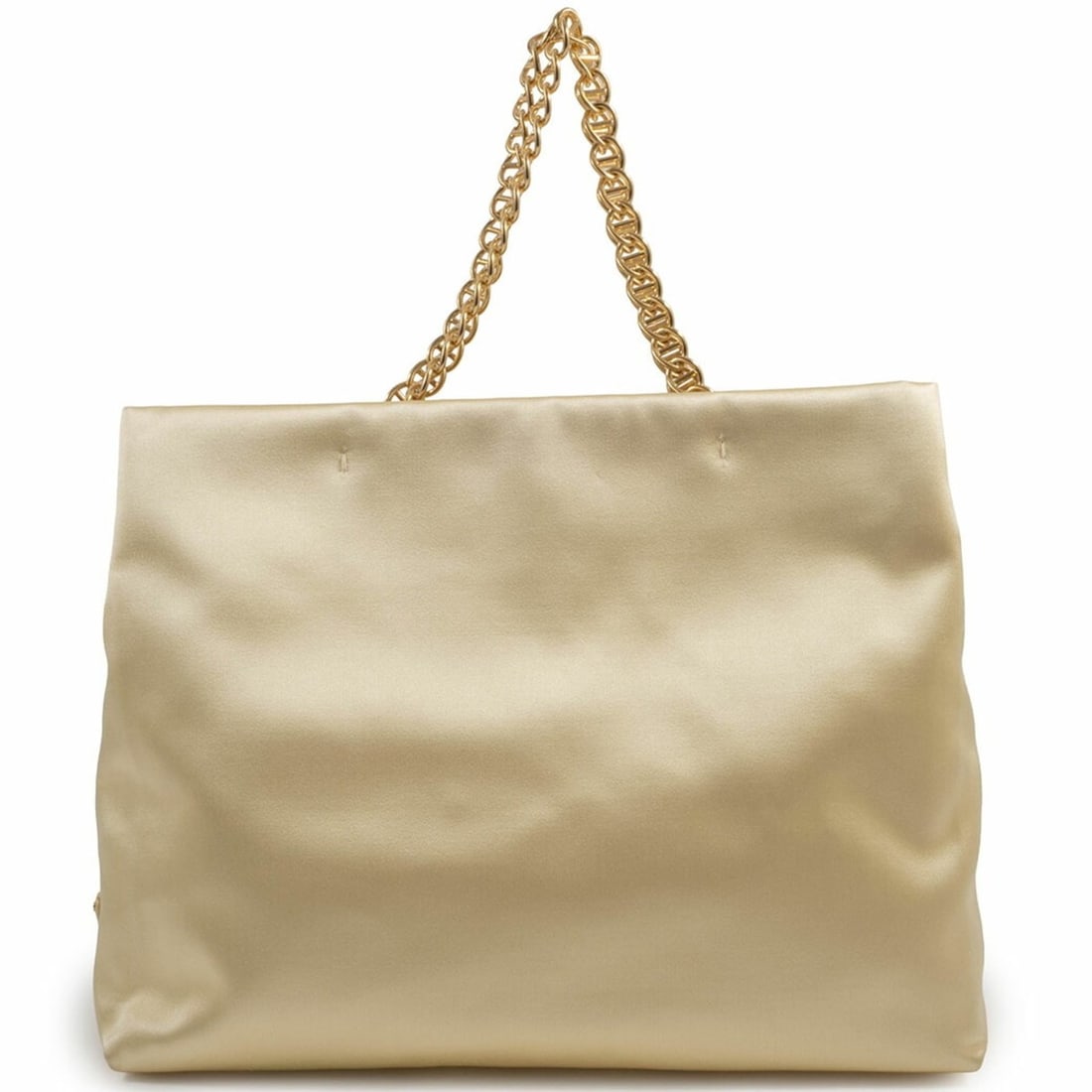 Prada Satin Chain Handbag B7874 Yellow Gold Women's Two-Compartment PRADA: --- Catalog ---Category: SizeSize (HxWxD): 25cm x 30cm x 10cm / 9.84'' x 11.81'' x 3.93''Category: DesignType: HandbagColor: YellowGender: WomenMaterial: Satin Category: GeneralBrand: PradaCountry of