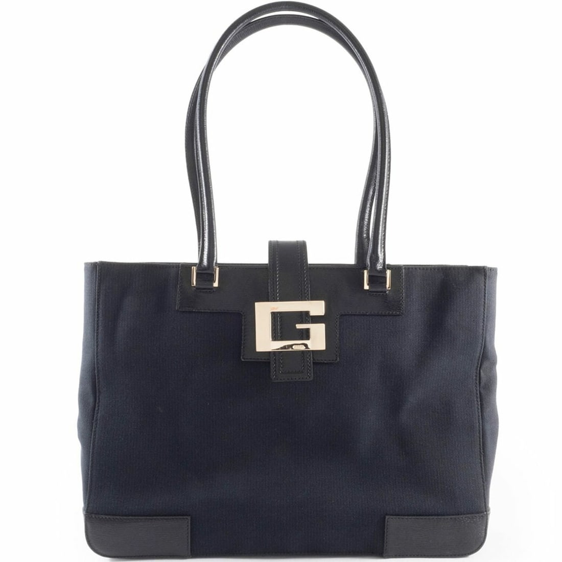 Gucci GUCCI Tote Bag Women's G 002 1109 Canvas Leather Black: --- Catalog ---Category: SizeSize (HxWxD): 24cm x 33cm x 6.5cm / 9.44'' x 12.99'' x 2.55''Category: DesignType: Tote bagColor: BlackGender: WomenMaterial: Canvas , Leather Category: GeneralBrand: Gucc