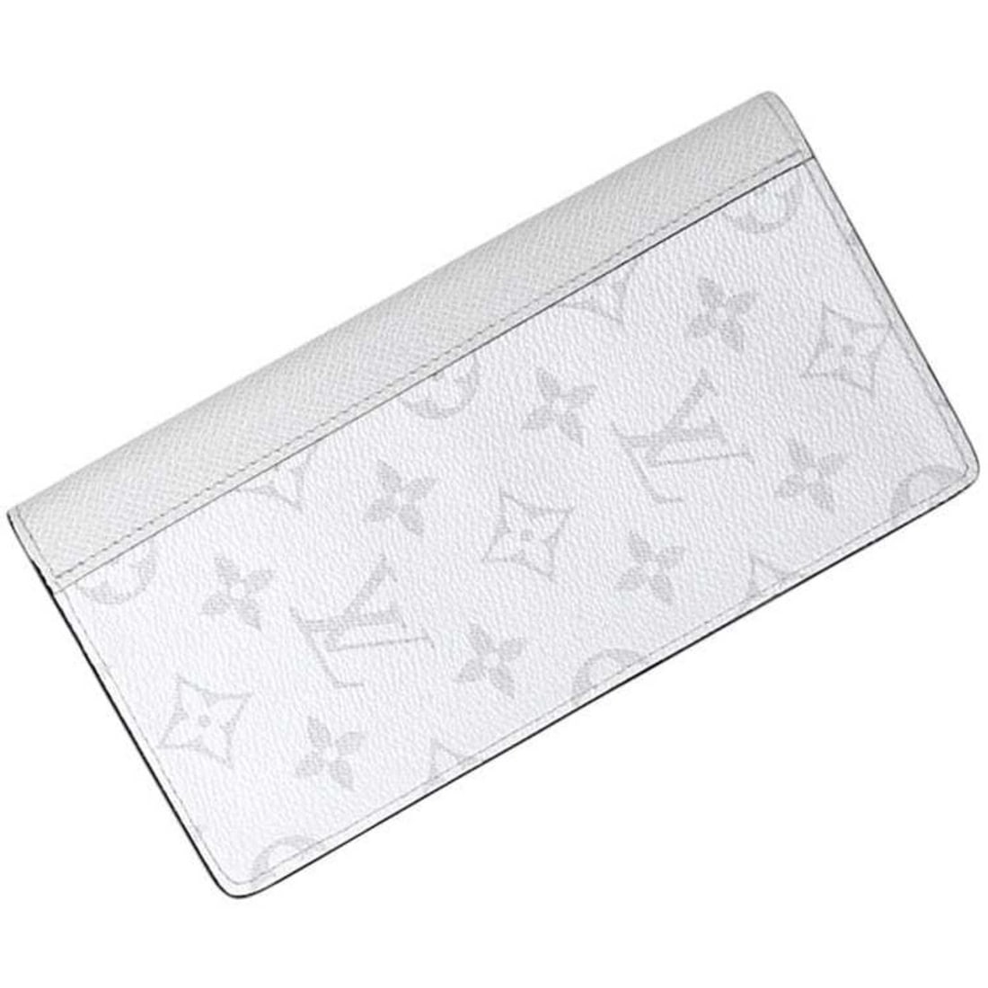 Louis Vuitton Bifold Long Wallet, Portefeuille Brazza f-25002, White, Taiga Rama M30298, Monogram: --- Catalog ---Category: SizeSize (HxWxD): 19cm x 10cm x 2cm / 7.48'' x 3.93'' x 0.78''Category: DesignType: Long wallet (bi-fold)Color: WhiteGender: Men,WomenMaterial: Taiga leather , Monogram Catego