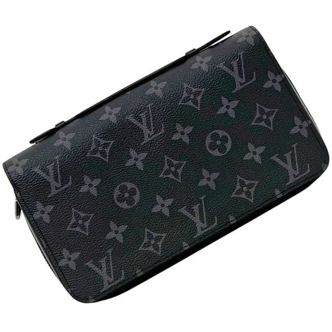Louis Vuitton Zippy XL Round Long Wallet (f-24998) in Black Monogram Canvas with IC Tag (M61698). (1 of 11)