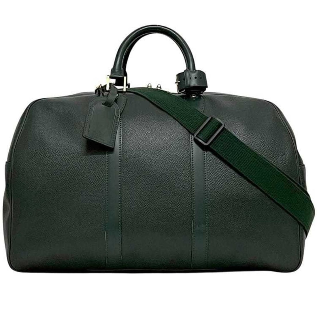 Louis Vuitton 2-way Boston Bug Kendall PM (ec-25011) in green Episea and Taiga leather (M30124) (1 of 16)