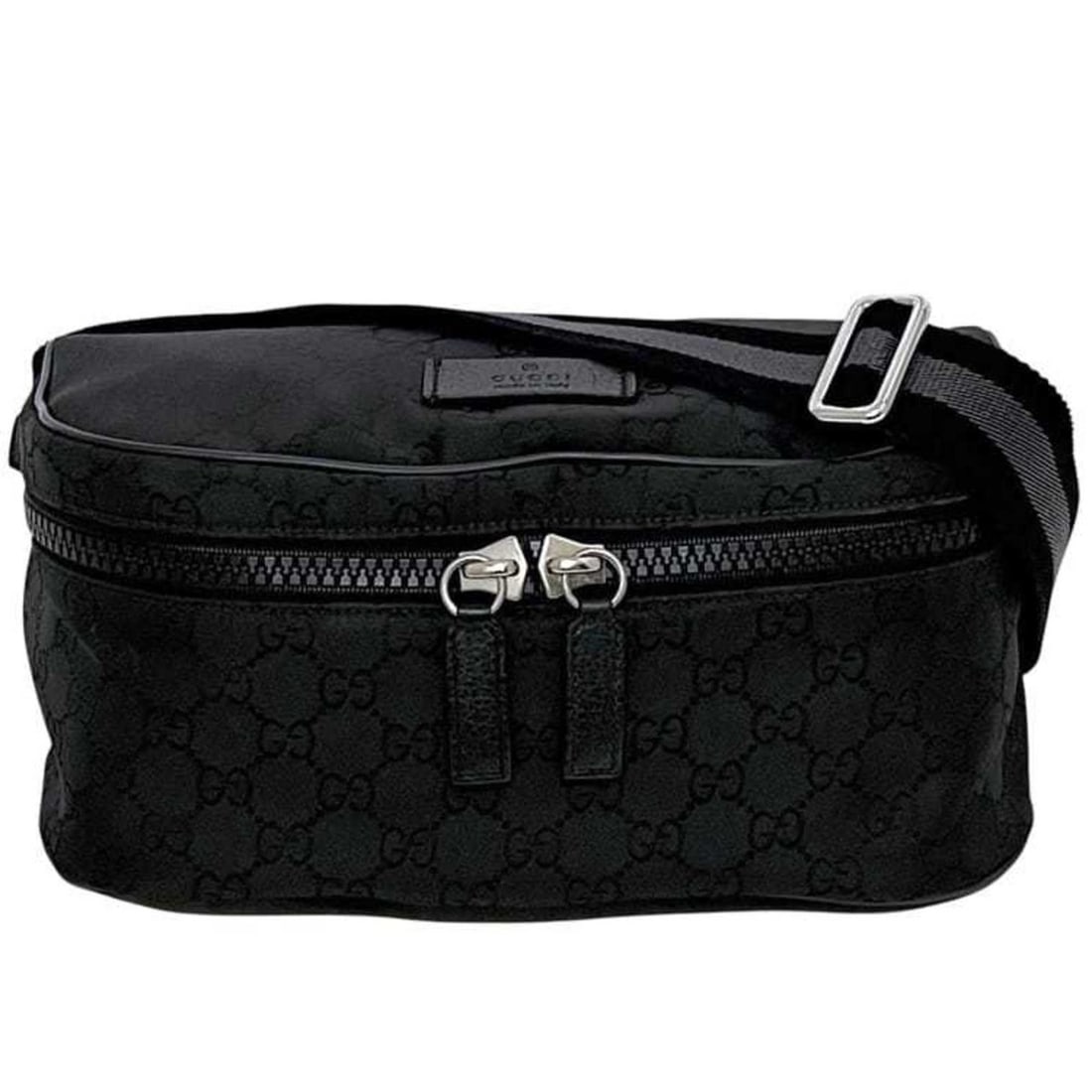 Gucci Body Bag ec-24993 Black GG Nylon 449182 727620 GUCCI Crossbody Belt for Men and Women: --- Catalog ---Category: SizeSize (HxWxD): 12cm x 26cm x 15cm / 4.72'' x 10.23'' x 5.9''Category: DesignType: Fanny pack, Sling bagColor: BlackGender: Men,WomenMaterial: Nylon Category: GeneralBrand: