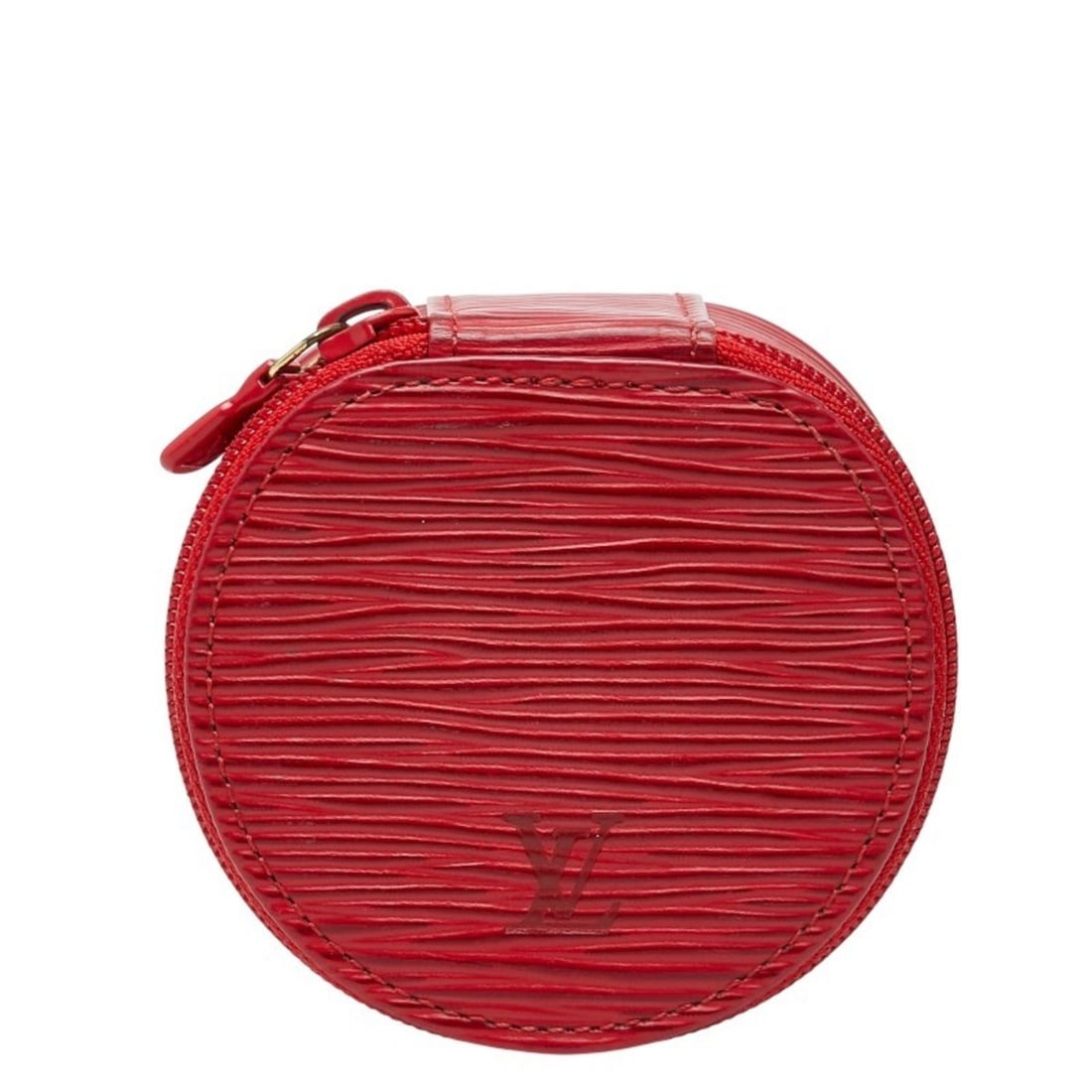 Louis Vuitton Epi Ecran Bijou 8 Pouch Jewelry Case M48227 Castilian Red Leather Women's LOUIS: --- Catalog ---Category: SizeSize (HxWxD): 4.5cm x 8cm x 7.5cm / 1.77'' x 3.14'' x 2.95''Category: DesignType: PouchColor: Castilian redGender: WomenMaterial: Leather Category: GeneralBrand: Louis Vui