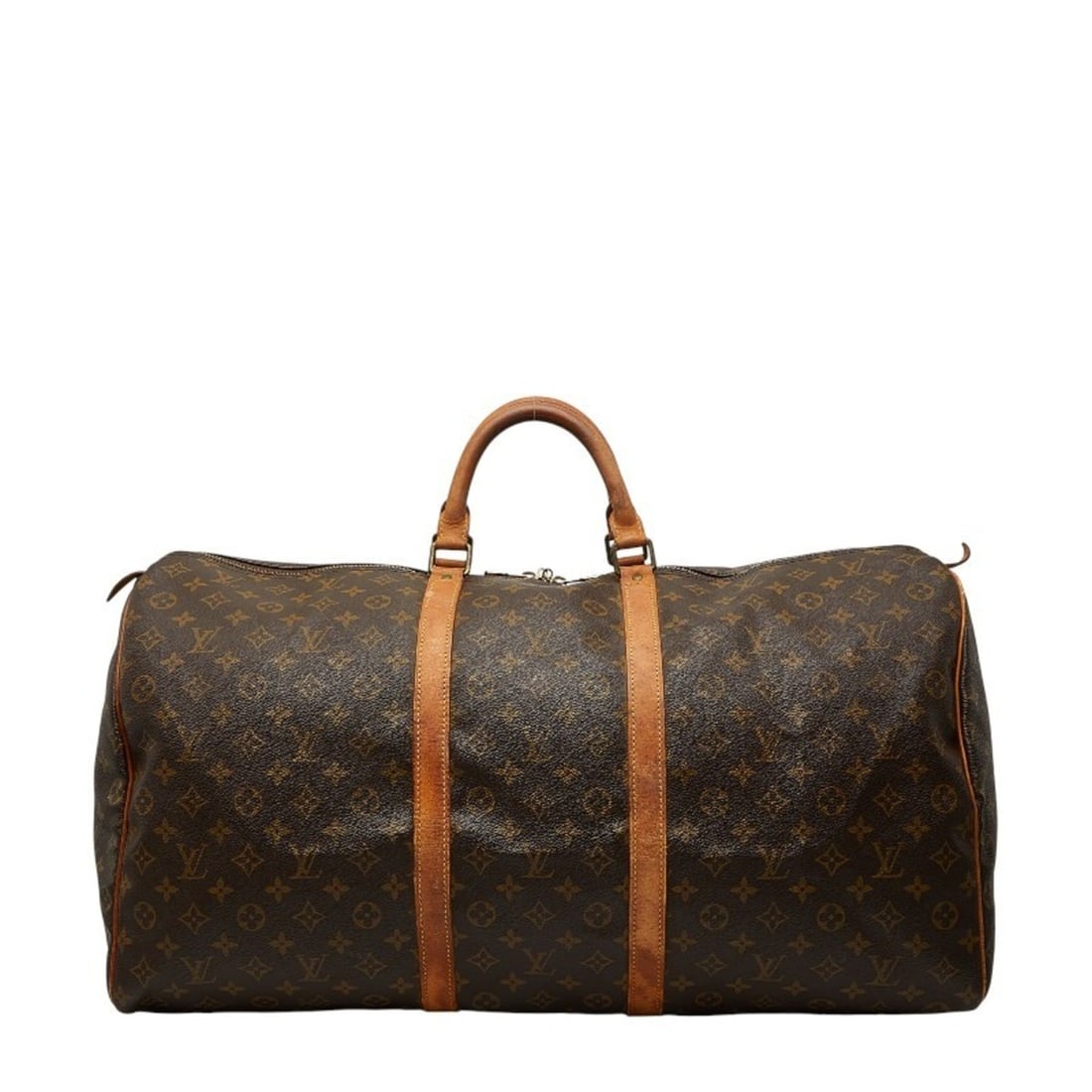 Louis Vuitton Monogram Keepall 60 Boston Bag/Travel Bag M41422 Brown Leather Women's LOUIS VUITTON (1 of 20)