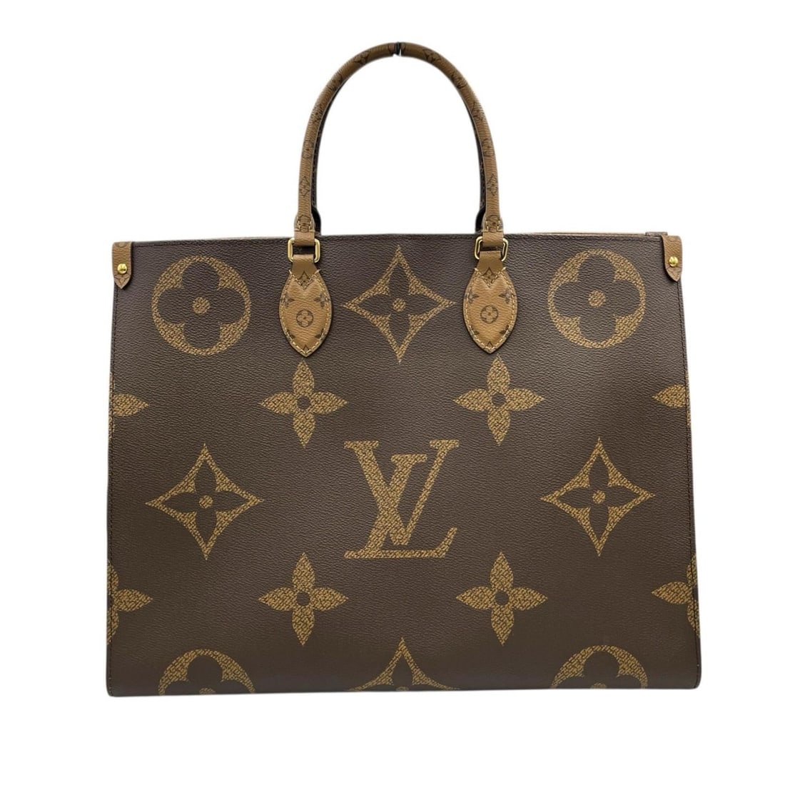 Louis Vuitton On the Go GM 2-Way Tote Bag M45320 in Monogram Canvas, Brown, Women's: --- Catalog ---Category: SizeSize (HxWxD): 33cm x 41.5cm x 17cm / 12.99'' x 16.33'' x 6.69''Category: DesignType: Handbag, Tote bagColor: Brown, MonogramGender: WomenMaterial: Monogram Category: Gener