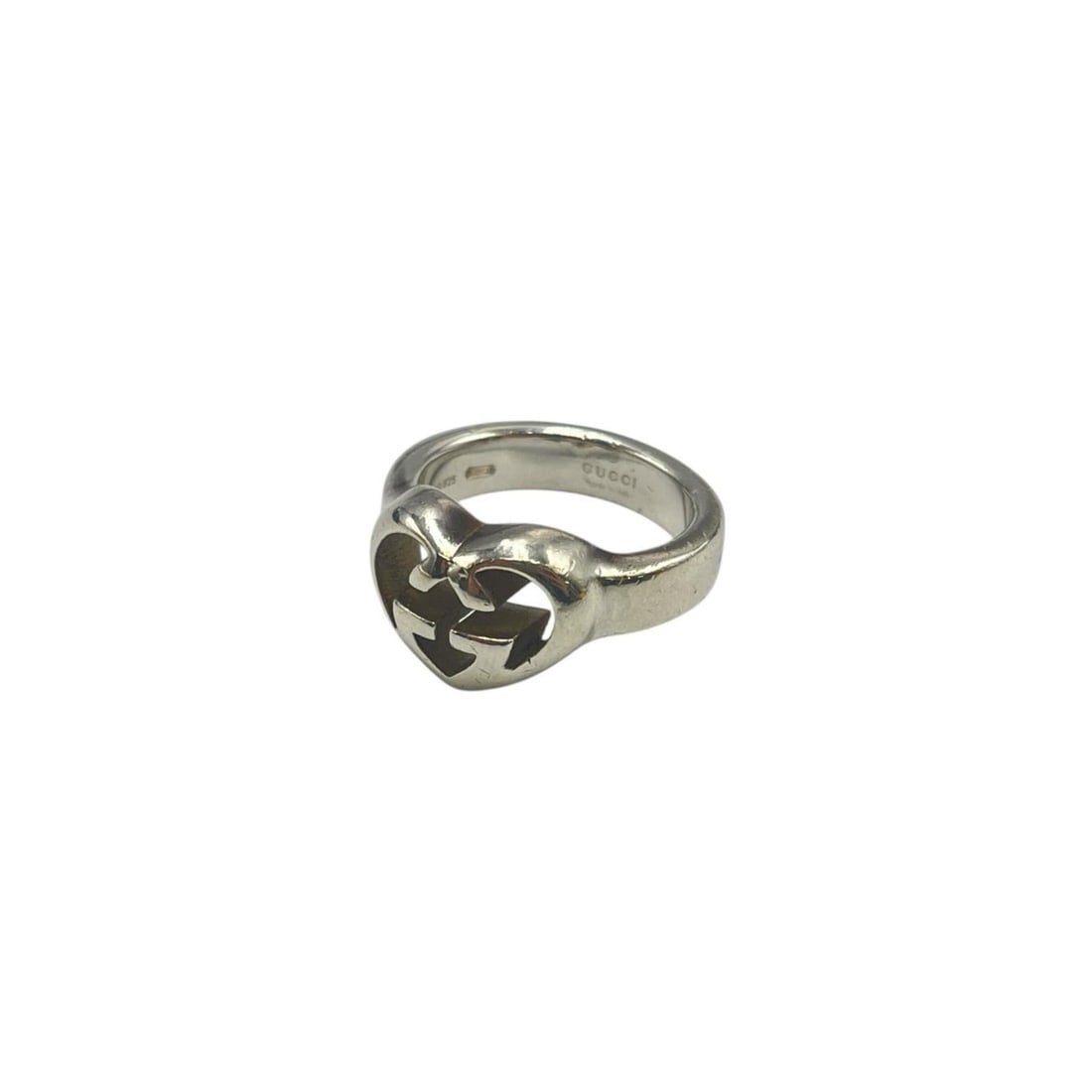 Gucci Interlocking Heart Ring in Silver 925 for Women (1 of 20)
