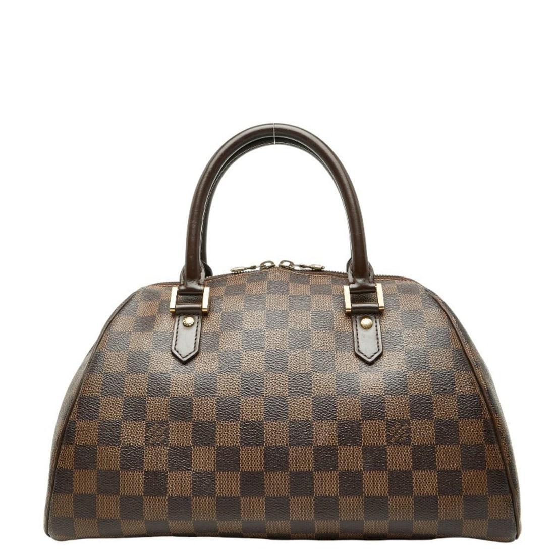Louis Vuitton Damier Rivera MM Handbag Mini Boston Bag N41434 Ebene Brown Leather Women's LOUIS: --- Catalog ---Category: SizeHandle Drop: 8.00cm / 3.15''Size (HxWxD): 19cm x 32cm x 18cm / 7.48'' x 12.59'' x 7.08''Category: DesignType: Boston bag, HandbagColor: Brown, EbeneGender: WomenClosure: Z